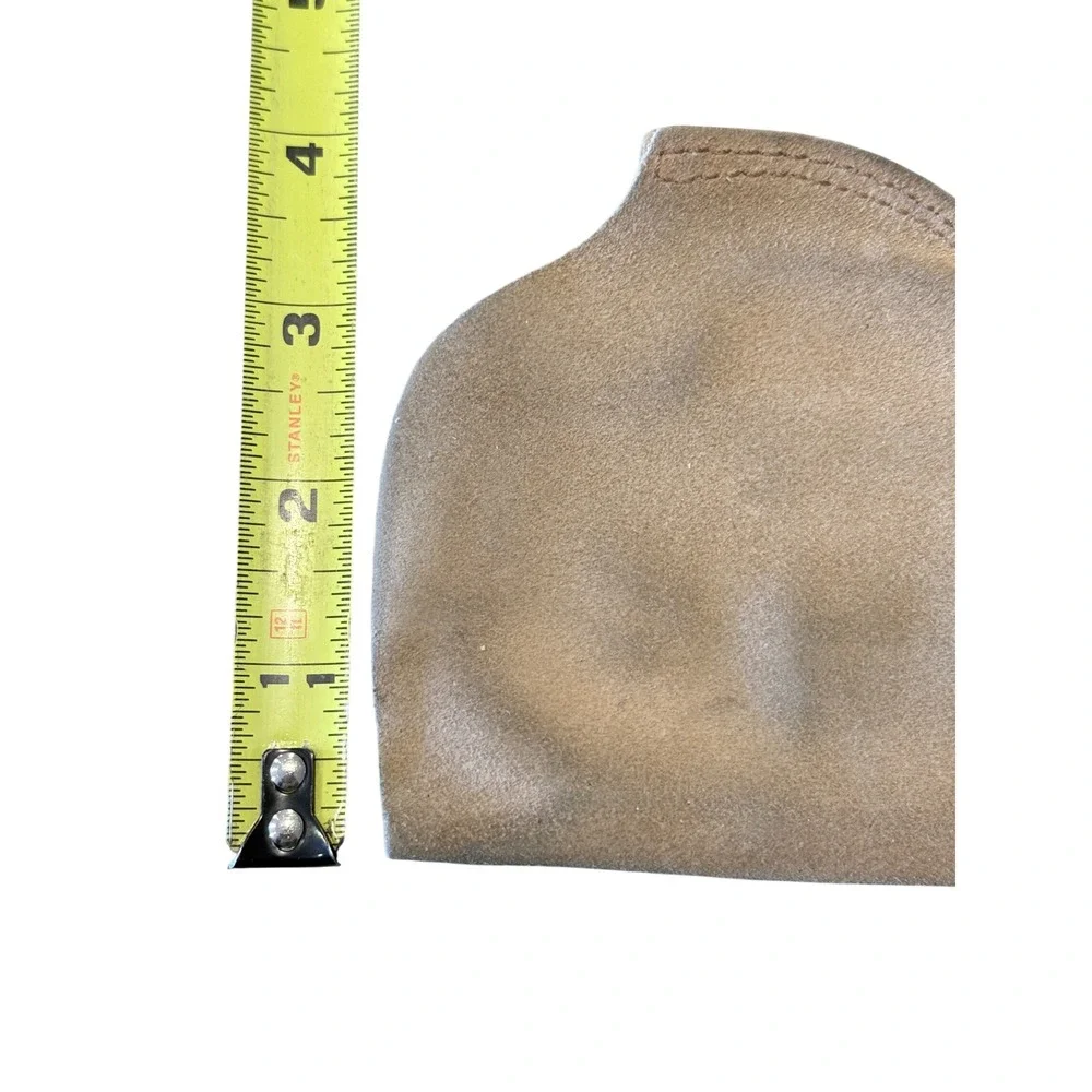 Vintage Safariland Monrovia Calif Tan Suede Leather IWB Clip-On Holster
